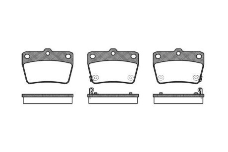 Тормозные колодки зад. DR5/RAV 4 (01-21) WOKING P9393.02