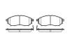 Гальмівні колодки пер. QX50/Q70/Q60/Navara/Qashqai/Murano/Pathfinder/Koleos 01- WOKING P9523.14 (фото 1)