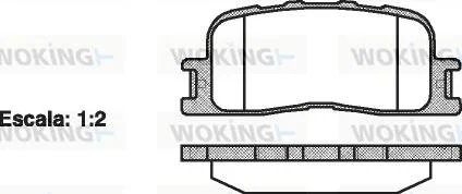 Колодки тормозные диск. задн. (пр-во Remsa) Chery Amulet ii 1.8 10-,Chery Amulet ii 2.0 10- WOKING P9543.00