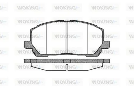 Колодки гальмівні WOKING P9553.00