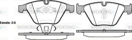 Колодки тормозные диск. перед. (пр-во Remsa) BMW 3e90 X1e84 ATE ver. WOKING P9573.10
