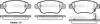 Колодки гальмівний диск. перед. (пр-во Remsa) Fiat Doblo I 1,3Mjet 1,9JTD 05>10 / Opel Corsa D 08> WOKING P9583.31 (фото 1)