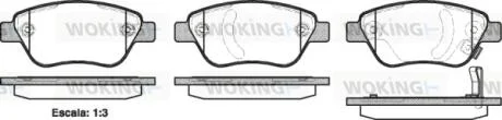 Колодки тормозные диск. перед. (пр-во Remsa) Fiat Doblo I 1,3Mjet 1,9JTD 05>10 / Opel Corsa D 08> WOKING P9583.31