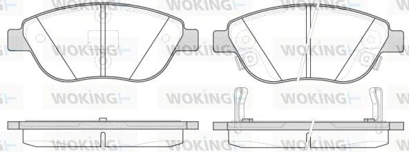 Колодки гальмівні WOKING P9593.32 (фото 1)