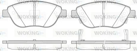 Колодки гальмівні WOKING P9593.32