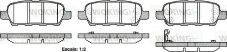 Колодки гальмівний диск. задн. (пр-во Remsa) Nissan Qashqai X-trail 07> / Juke / Tiida / Murano I II WOKING P9763.21