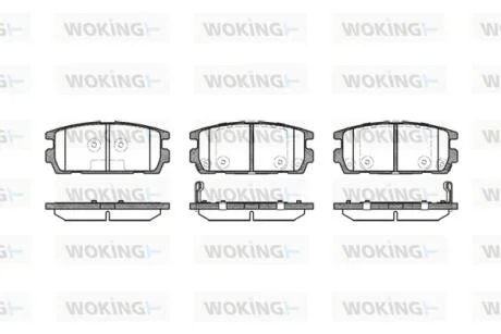 Колодки гальмівні WOKING P9773.02