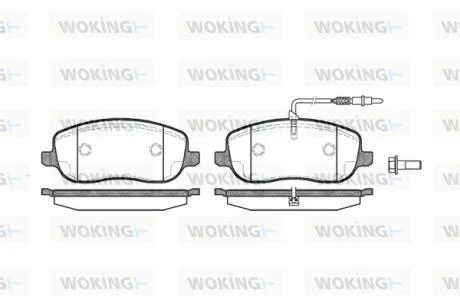 Колодки гальмівні WOKING P9793.12