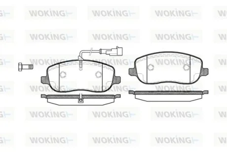 Колодки гальмівні WOKING P9793.31