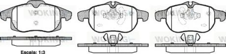 Колодки тормозные диск. перед. (пр-во Remsa) Opel Vectra C ATE ver. WOKING P9883.40