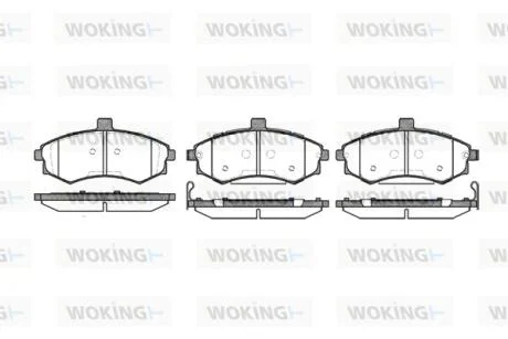 Колодки гальмівні WOKING P9933.02