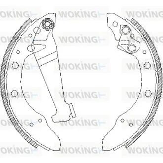 Гальмівні колодки 100/80/Cordoba/Fabia/Felicia/Fox/Ibiza/Lupo/Passat (76-15) WOKING Z4046.00