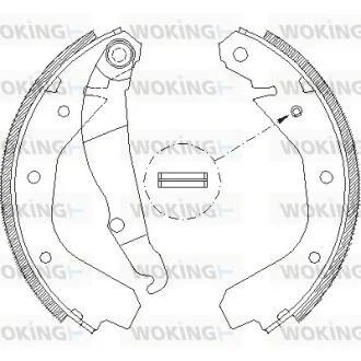 Колодки тормозные WOKING Z4088.00