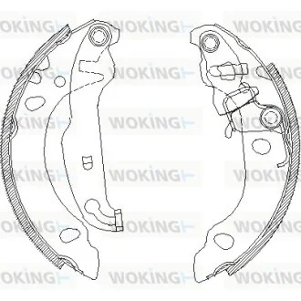 Колодки тормозные WOKING Z4138.00