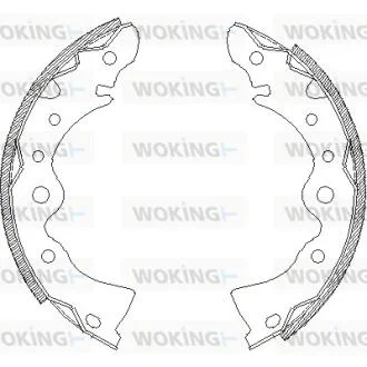 Колодки тормозные бараб. задн. (пр-во Remsa) Nissan Almera classic 1.6 06- WOKING Z4144.00