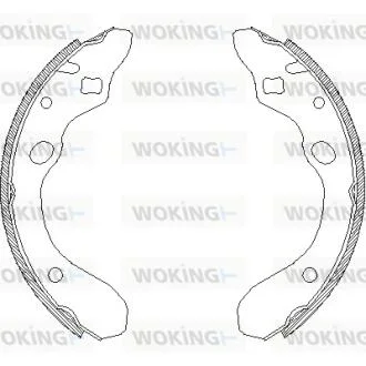 Колодки тормозные WOKING Z4147.00