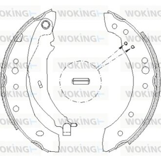 Колодки гальмівні WOKING Z4149.01