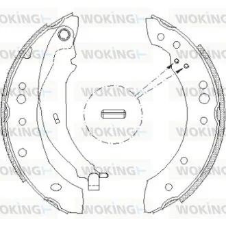 Колодки гальмівні WOKING Z4149.01