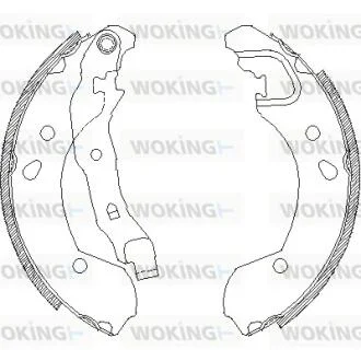 Колодки тормозные WOKING Z4168.00