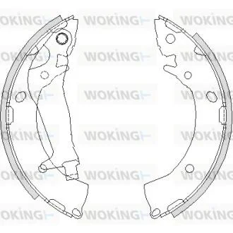 Колодки тормозные бараб. задн. (Remsa) Hyundai Getz 1,1-1,6i 1,5d WOKING Z4203.00