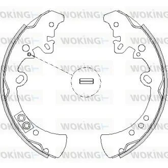 Колодки тормозные бараб. задн. (пр-во Remsa) Toyota Hilux 2.5D 3.0D 05>15 WOKING Z4218.00