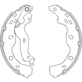 Колодки гальмівні. задн. (Remsa) Suzuki SX4 06-14,Fiat Sedici 06-14 WOKING Z4227.00