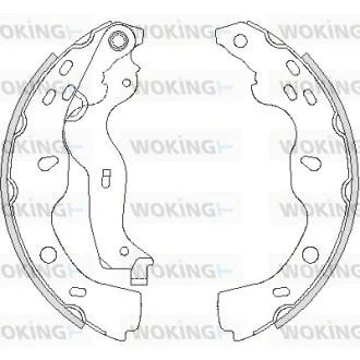 Колодки тормозные бараб. задн. (пр-во Remsa) Suzuki SX4 06-14,Fiat Sedici 06-14 WOKING Z4227.00