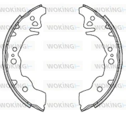 Колодки тормозные WOKING Z4230.00 (фото 1)