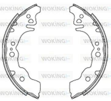 Колодки тормозные WOKING Z4230.00