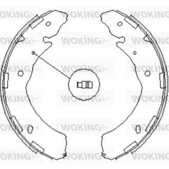 Колодки тормозные бараб. задн. (пр-во Remsa) Subaru Legasy Outback 09> / Mitsubishi L200 05> 15> WOKING Z4236.00