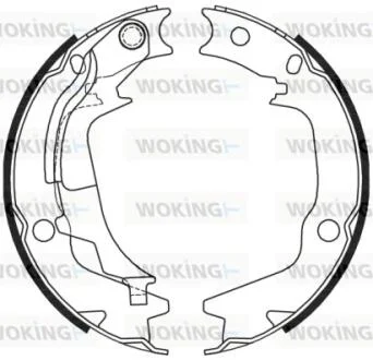 Колодки гальмівні. задн. (пр-во Remsa) Hyundai Getz 1.1 02-10,Hyundai Getz 1.4 02-10 WOKING Z4244.00