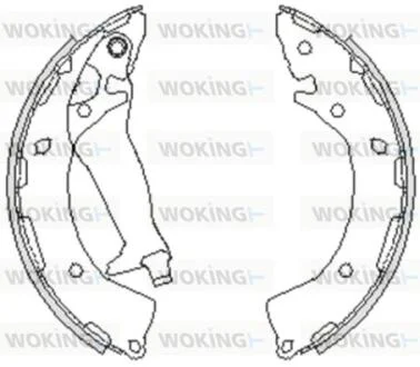 Колодки тормозные бараб. задн. (Remsa) Hyundai I10 1.0 07-13,Hyundai I10 1.1 07-13 WOKING Z4248.00