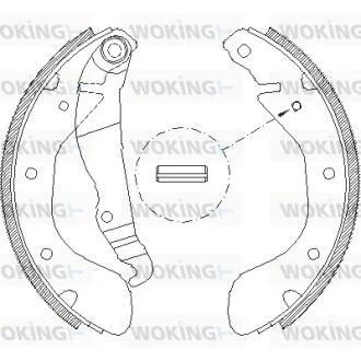 Колодки тормозные WOKING Z4307.00