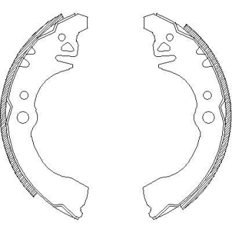 Колодки тормозные бараб. задн. (Remsa) Geely CK I 05> WOKING Z4374.00