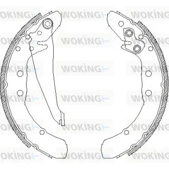 Колодки тормозные WOKING Z4397.00