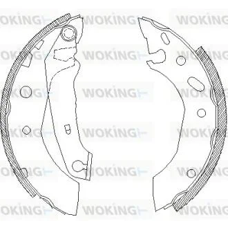 Колодки гальмівні WOKING Z4507.01