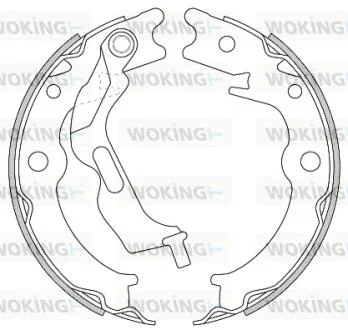 Тормозные колодки зад. EPICA/LACETTI /NUBIRA/LACETTI/FIAT DOBLO/PORSCHE BOXSTER 1.2-3.4 00- WOKING Z4627.00