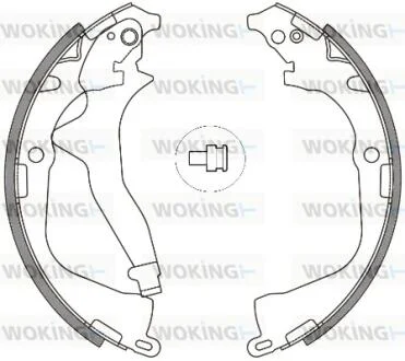 Колодки тормозные бараб. задн. (пр-во Remsa) VW Amarok 10> WOKING Z4648.00