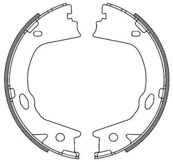 Колодки тормозные бараб. задн. (Remsa) Hyundai Grandeur 2.2 03-,Hyundai Grandeur 3.3 03- WOKING Z4657.00