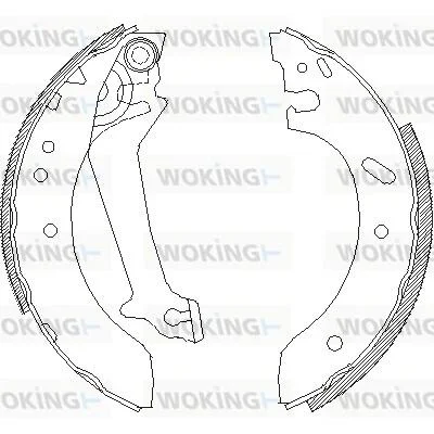 Колодки гальмівні WOKING Z4670.00 (фото 1)