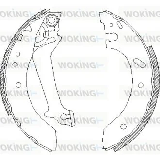 Колодки гальмівні WOKING Z4670.00