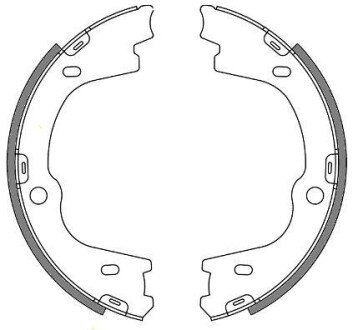 Колодки стоянкового гальма (Remsa) Hyundai ix55 08> H-1 08> WOKING Z4673.00