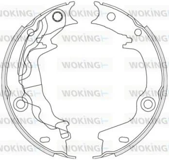 Колодки тормозные бараб. задн. (пр-во Remsa) Hyundai Accent iii 1.4 05-10,Hyundai Accent iii 1.5 05-10 WOKING Z4676.00