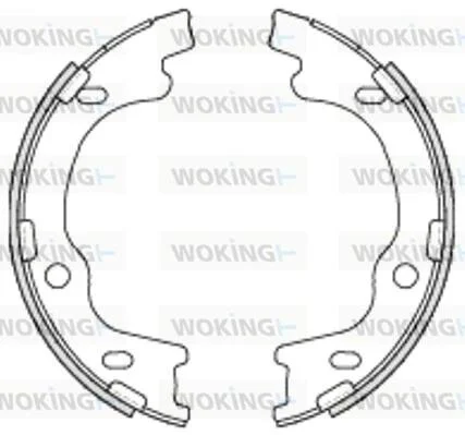 Колодки тормозные бараб. задн. (пр-во Remsa) Hyundai I30 1.4 07-11,Hyundai I30 1.6 07-11 WOKING Z4699.00 (фото 1)