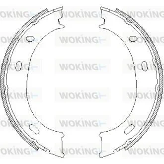 Колодки тормозные бараб. задн. (пр-во Remsa) MB Sprinter I, VW LT28-46 II WOKING Z4710.01