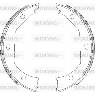Колодки стояночного тормоза (пр-во Remsa) BMW 3e90 X1e83  WOKING Z4716.00
