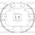 Колодки гальмівні. задн. (пр-во Remsa) Lexus Gx (urj15_) 4.6 09-,Toyota Land cruiser 3.0 02-09 WOKING Z4727.00 (фото 1)