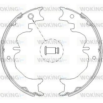 Колодки гальмівні. задн. (пр-во Remsa) Lexus Gx (urj15_) 4.6 09-,Toyota Land cruiser 3.0 02-09 WOKING Z4727.00
