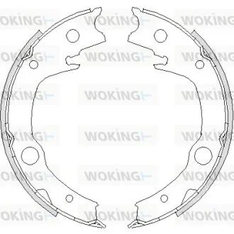 Колодки стояночного тормоза (пр-во Remsa) Toyota Avensis >08 Corolla >07  WOKING Z4729.00