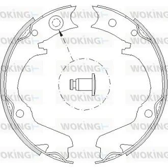 Колодки стоянкового гальма (пр-во Remsa) Subaru Legasy Outback 03>09 WOKING Z4734.00